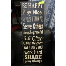 CANVAS MOTIVATIONAL WALL HANGING
