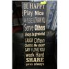 Image 1 : CANVAS MOTIVATIONAL WALL HANGING