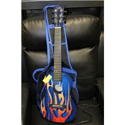 FIRST ACT BLUE GUITAR WITH CASE