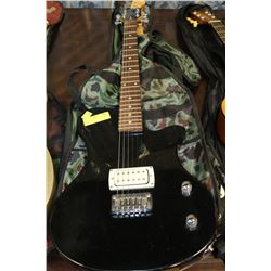 FIRST ACT ELECTRIC BLACK GUITAR WITH CASE