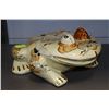 Image 1 : LARGE HANDPAINTED PORCELAIN BULL FROG
