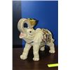 Image 1 : IMMITATION IVORY POLY RESIN BEADED ELEPHANT