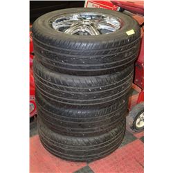 SET OF 4 235/55/R17 99H YOKOHAMA TIRES WITH