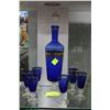 Image 1 : ESTATE BLUE GLASS DECANTER SET