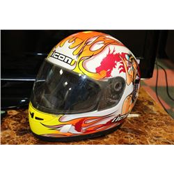 SIZE LARGE ICON RACING HELMET