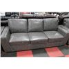 Image 2 : NEW GREY LEATHERETTE SOFA W TWO LOVE SEATS