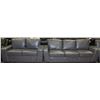 Image 1 : NEW IN PKG GREY LEATHERETTE SOFA W LOVE SEAT
