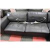 Image 2 : GREY LEATHERETTE L SHAPED SECTIONAL