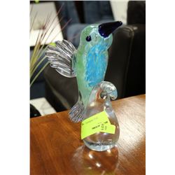 ART GLASS HUMMINGBIRD