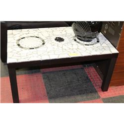 MOSAIC TOP WOODEN COFFEE TABLE