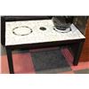 Image 1 : MOSAIC TOP WOODEN COFFEE TABLE