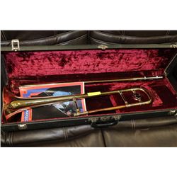GERMAN TROMBONE WITH CASE & MOUTHPIECE