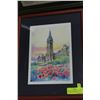 Image 1 : FRAMED NUMBER PRINT OF THE PARLIAMENT BUILDINGS