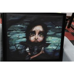 PICTURE OF GIRL WITH LARGE EYES