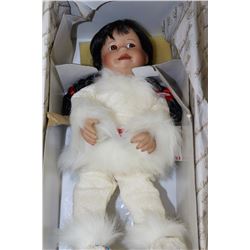 KNOWLES NATIVE PORCELAIN DOLL