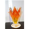 Image 1 : ORANGE ART GLASS VASE