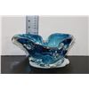 Image 1 : BLUE ART GLASS DISH
