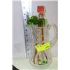Image 1 : CRYSTAL PITCHER W ART GLASS STIR STICKS
