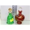Image 1 : TWO ASSORTED ESTATE GLASS PERFUME BOTTLES