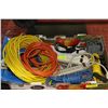Image 1 : FLAT OF EXTENSION CORDS/ TARP/ POWER BARS ETC