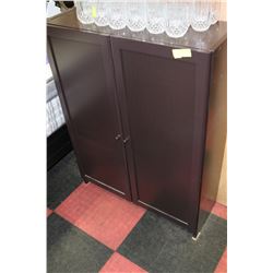 BROWN 2 DOOR CABINET
