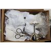 Image 1 : BOX OF ASSORTED SILVER PLATED GOBLETS, SERVING