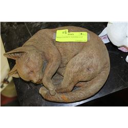 BEIGE CONCRETE SLEEPING CAT