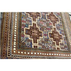 3.5 X 6 AFGHAN HANDMADE CARPET