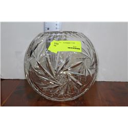 PINWHEEL CRYSTAL SPHERE SHAPED BOWL