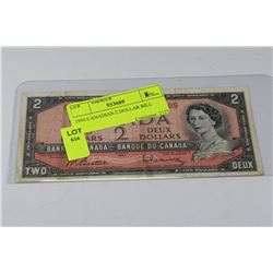 1954 CANADIAN 2 DOLLAR BILL