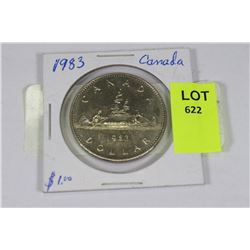 1983 CANADIAN ONE DOLLAR COIN