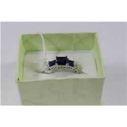 925 SILVER NATURAL SAPPHIRE RING