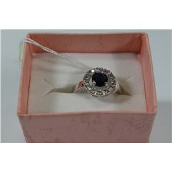925 SILVER NATURAL BLUE SAPPHIRE RING