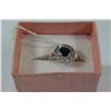 Image 1 : 925 SILVER NATURAL BLUE SAPPHIRE RING