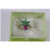 Image 1 : 925 SILVER RUBY AND EMERALD LADIES RING