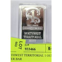 NORTHWEST TERRITORIAL 1 OUNCE SILVER BAR