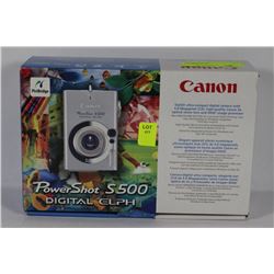 CANON POWER SHOT S500 DIGITAL CAMERA