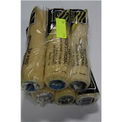 PK OF 6 TOP PRO PROFESSIONAL PAINT ROLLS