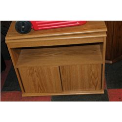 WOODEN SWIVEL TV STAND
