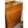Image 1 : ESTATE VINTAGE WOOD 4 DRAWER CHEST OF DRAWERS