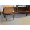 Image 1 : WOOD COFFEE TABLE WITH MISMATCHED END TABLE