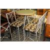 Image 1 : TABLE & 4 BAR CHAIRS