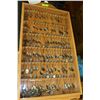 Image 1 : COLLECTIBLE SPOON DISPLAY WALL CABINET - THIS