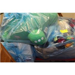3 BAGS OF STUFFED ANIMALS