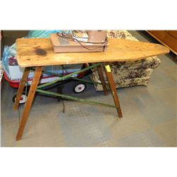 VINTAGE CHIEF BRAND WOODEN IRONING BOARD