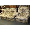 Image 1 : FABRIC FLORAL SOFA W CHAIR