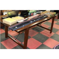 RUSTIC STYLE SOLID WOOD KITCHEN TABLE