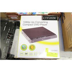 CITIZEN 1080P UP CONVERTING COMPACT DVD PLAYER