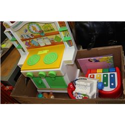 BOX OF ASST KIDS TOYS