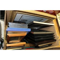 BOX OF PICTURE FRAMES
